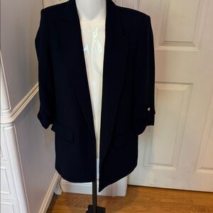 Zara Black and Cream Blazer